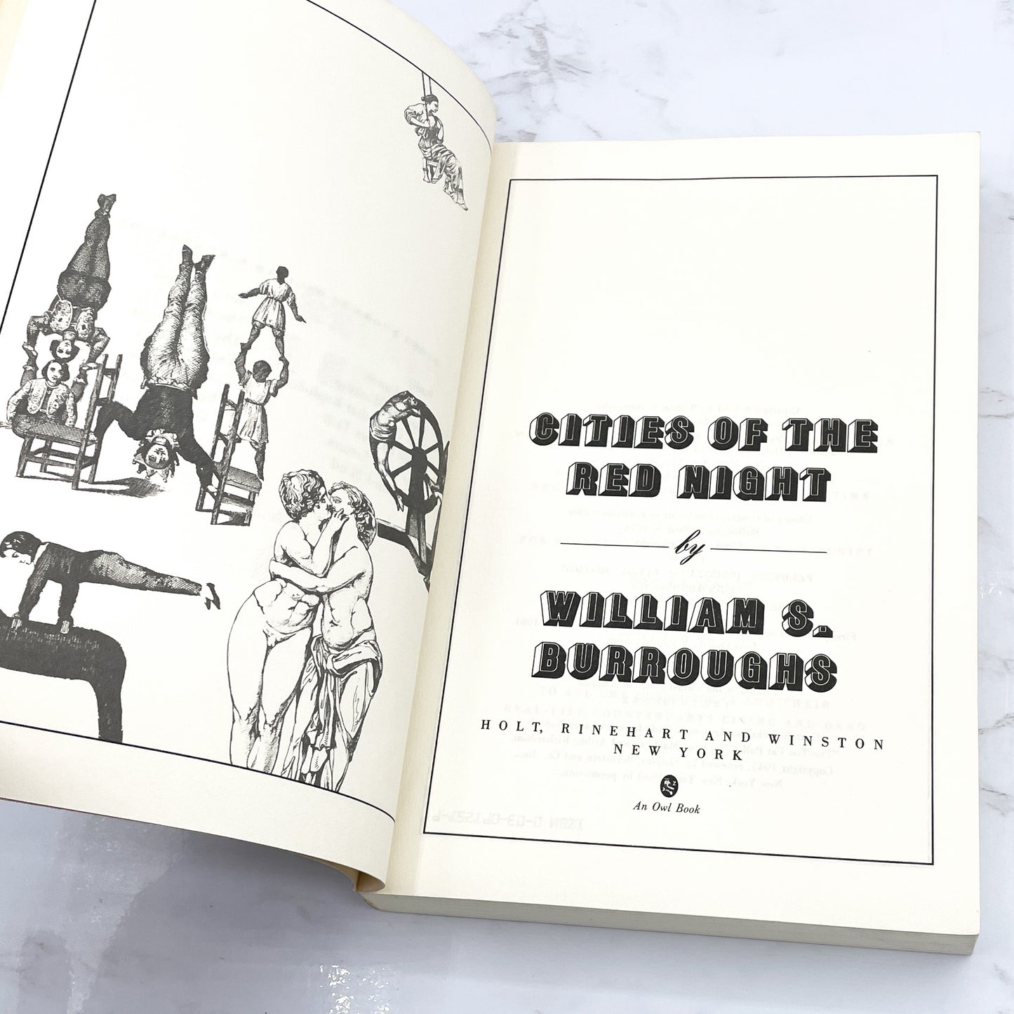 Cities of the Red Night by William S. Burroughs [FIRST PAPERBACK PRINTING] 1982 • Holt Rinehart Winston