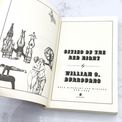 Cities of the Red Night by William S. Burroughs [FIRST PAPERBACK PRINTING] 1982 • Holt Rinehart Winston