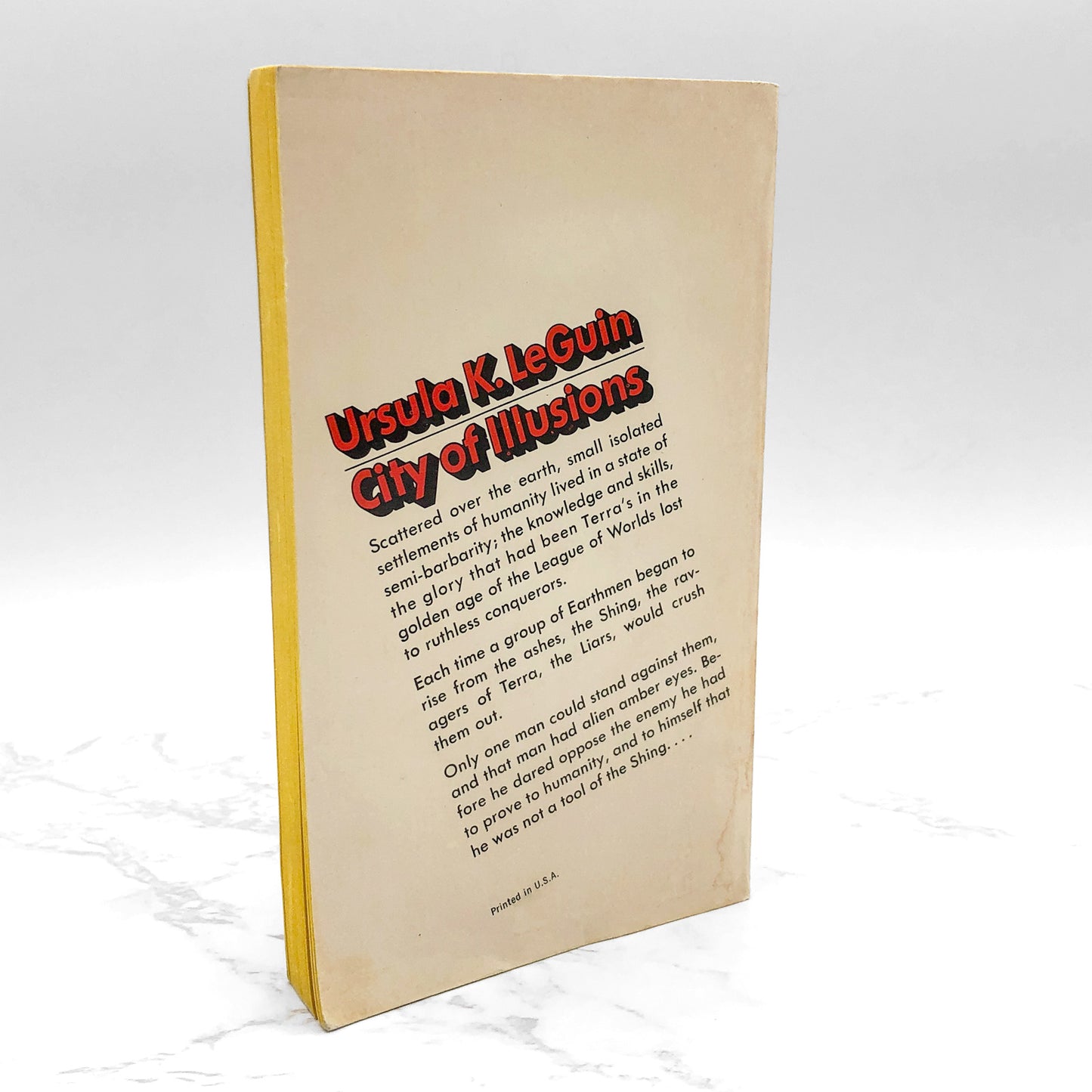 City of Illusions by Ursula K. Le Guin [1974 PAPERBACK] • ACE Science Fiction