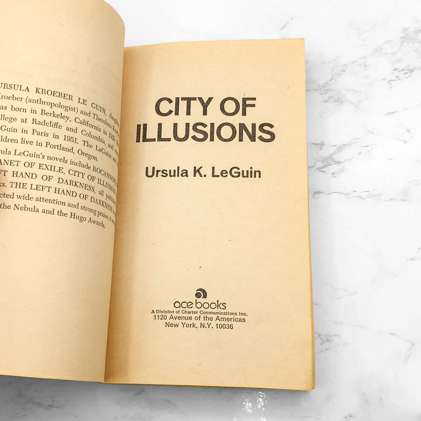 City of Illusions by Ursula K. Le Guin [1974 PAPERBACK] • ACE Science Fiction