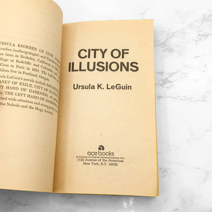 City of Illusions by Ursula K. Le Guin [1974 PAPERBACK] • ACE Science Fiction