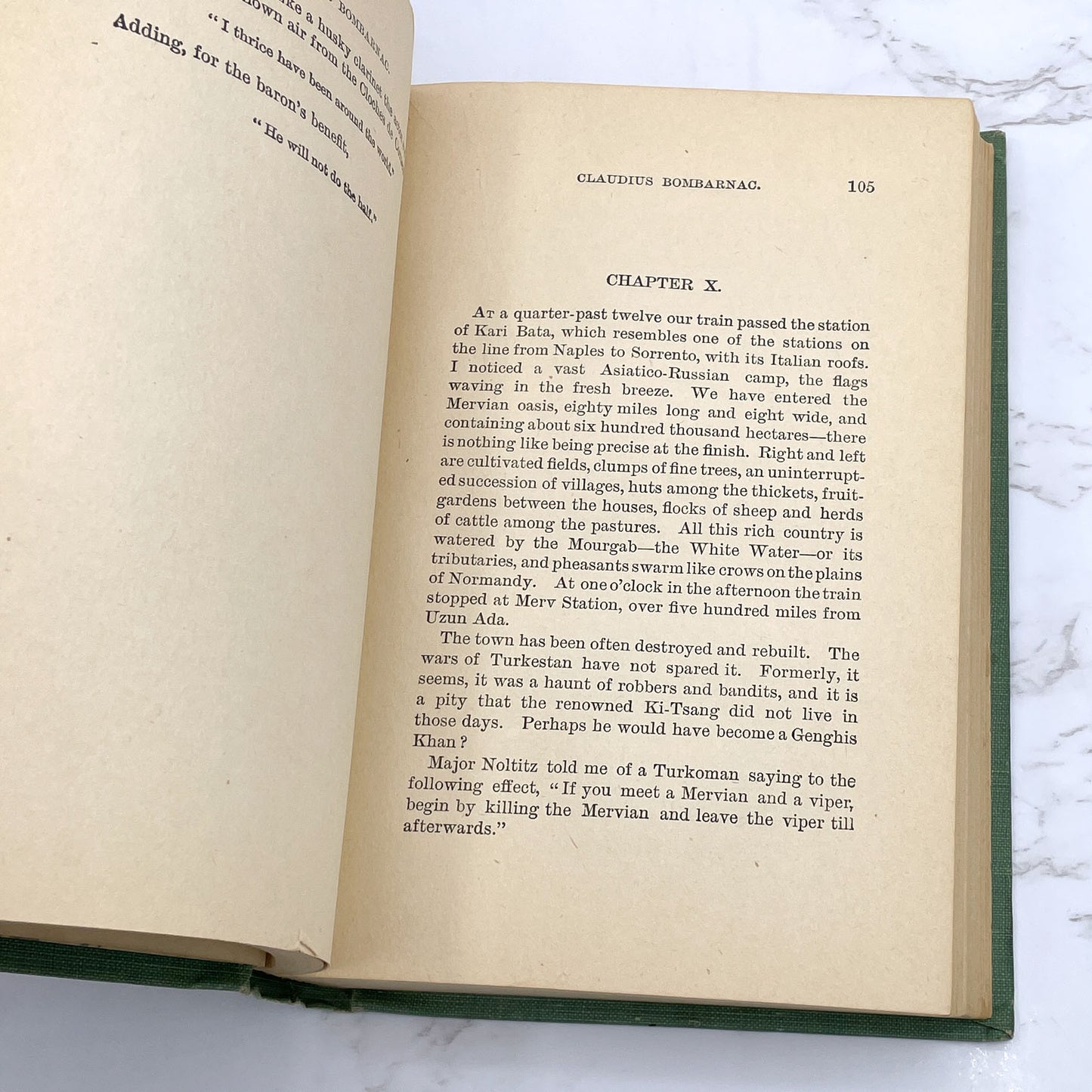 Claudius Bombarnac: Special Correspondent by Jules Verne [ANTIQUE HARDCOVER] 1910 • M.A. Donohue & Co.