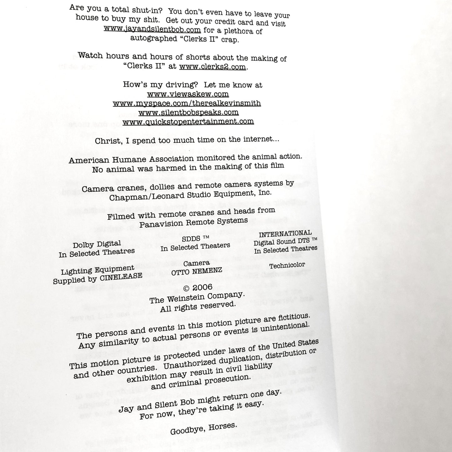 Clerks II: The Screenplay by Kevin Smith SIGNEDx2! [FIRST EDITION] 2006