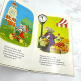 The Clock Book: A Preschool Puppet Book by Oscar Weigle & Tadasu Izawa [FIRST EDITION] 1972 • Grossett & Dunlap