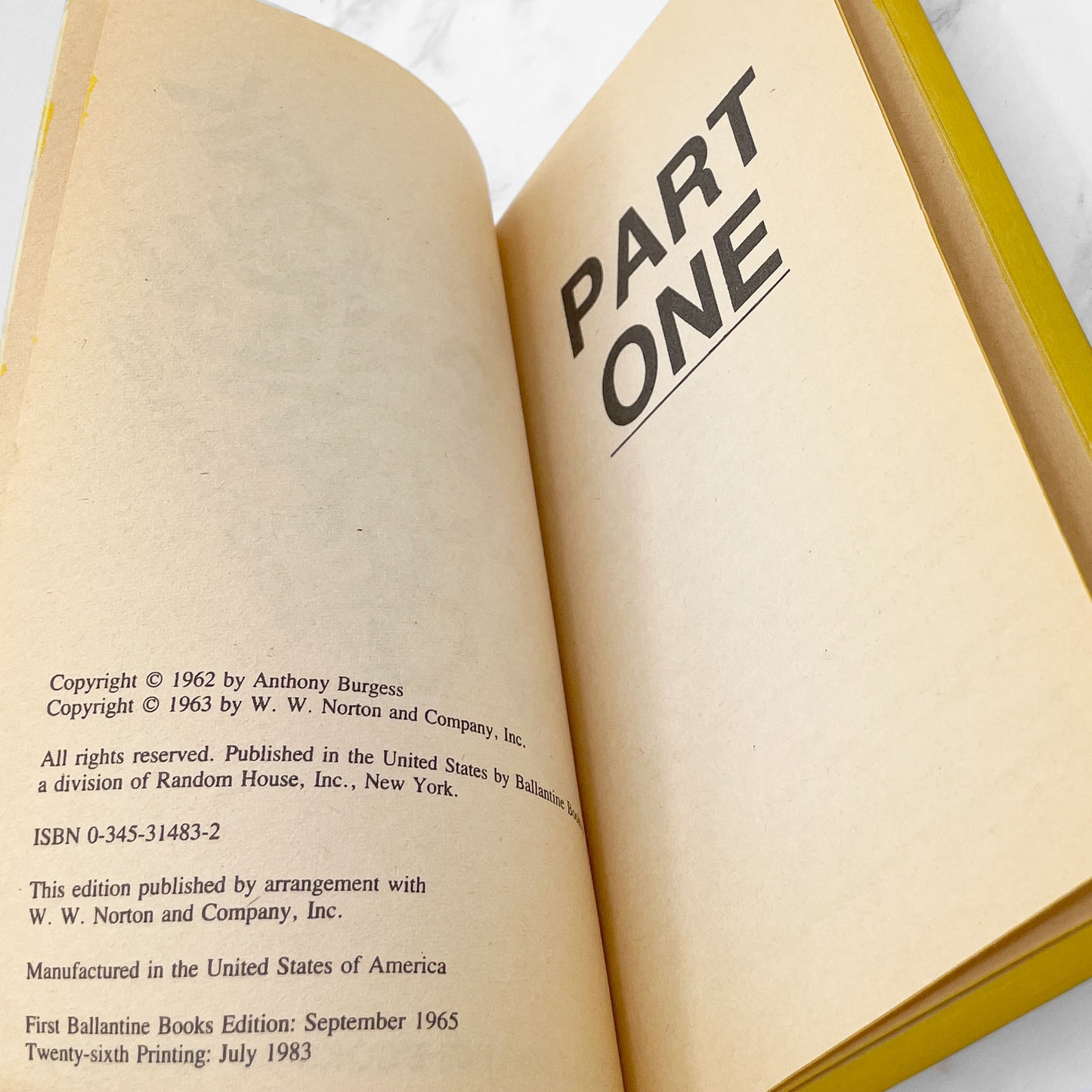 A Clockwork Orange by Anthony Burgess [1983 PAPERBACK] • Ballantine