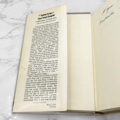 Coal Miner's Daughter by Loretta Lynn [1976 HARDCOVER] • BCE • Henrey Regnery Co.