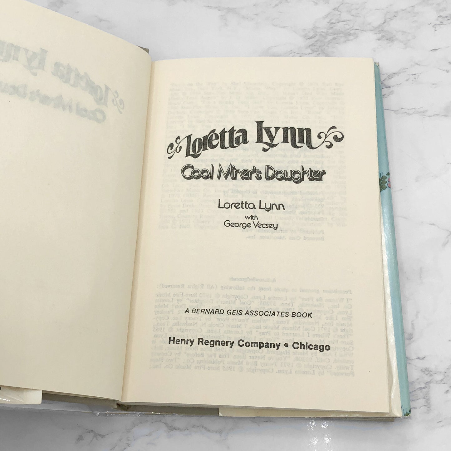 Coal Miner's Daughter by Loretta Lynn [1976 HARDCOVER] • BCE • Henrey Regnery Co.