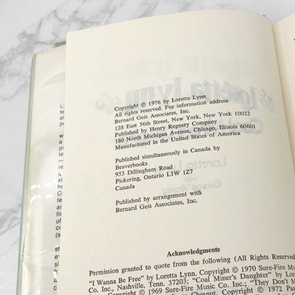 Coal Miner's Daughter by Loretta Lynn [1976 HARDCOVER] • BCE • Henrey Regnery Co.