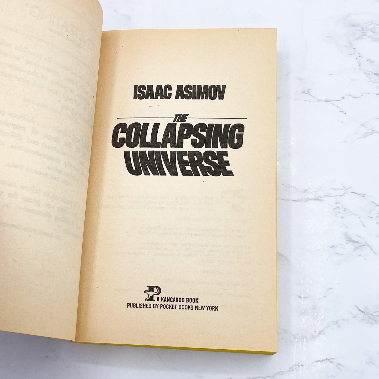 The Collapsing Universe:The Story of Black Holes by Isaac Asimov [FIRST PAPERBACK PRINTING] 1978 • Pocket