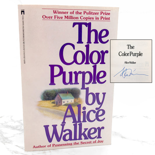The Color Purple by Alice Walker SIGNED [FIRST PAPERBACK EDITION] 1983 • Washington Square Press • 39th Print / 1992
