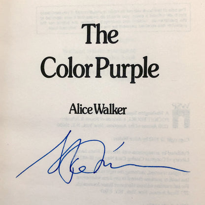The Color Purple by Alice Walker SIGNED [FIRST PAPERBACK EDITION] 1983 • Washington Square Press • 39th Print / 1992