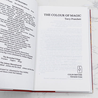 The Colour of Magic by Terry Pratchett [U.K. SECOND EDITION HARDCOVER] 1989 • Colin Smythe