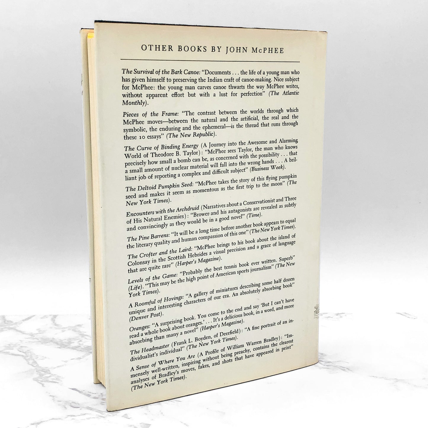 Coming Into the Country by John McPhee [FIRST EDITION] 1978 • Farrar Straus & Giroux