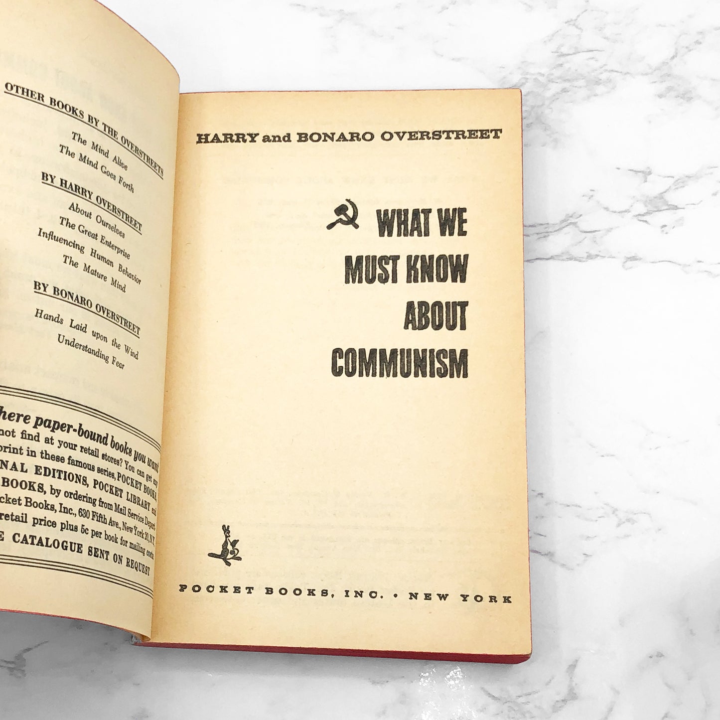 What We Must Know About Communism by Harry and Bonaro Overstreet [FIRST PAPERBACK PRINTING] 1960 • Pocket Books