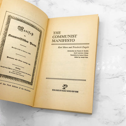 The Communist Manifesto by Karl Marx & Friedich Engels [1964 PAPERBACK] • Pocket Books