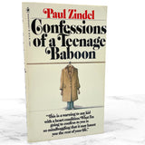 Confessions of A Teenage Baboon by Paul Zindel [FIRST PAPERBACK PRINTING] 1978 • Bantam