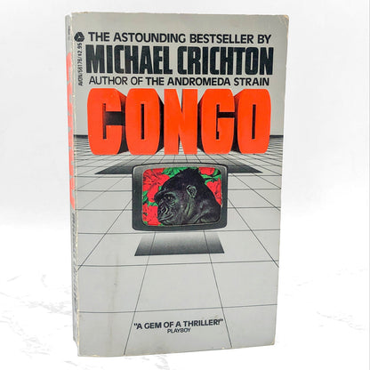 Congo by Michael Crichton [FIRST PAPERBACK PRINTING] 1981 • Avon