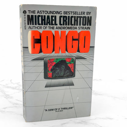 Congo by Michael Crichton [FIRST PAPERBACK PRINTING] 1981 • Avon