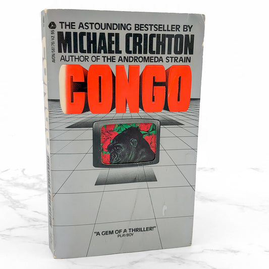 Congo by Michael Crichton [FIRST PAPERBACK PRINTING] 1981 • Avon