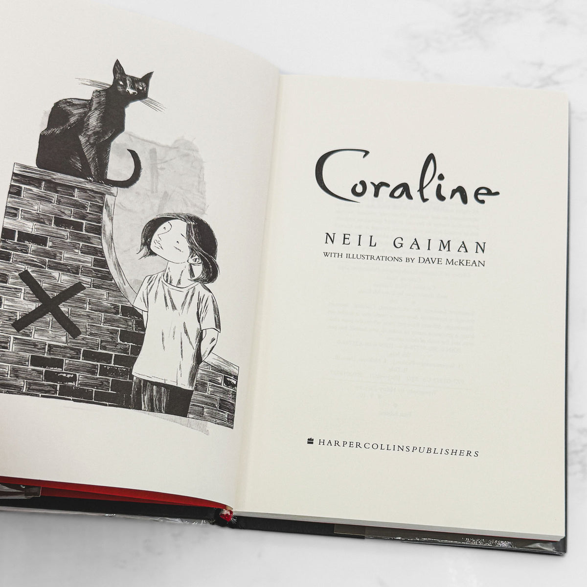 Coraline by Neil Gaiman [U.S. FIRST EDITION] 2002 • 8th Printing • Harper Collins
