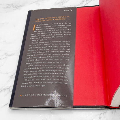 Coraline by Neil Gaiman [U.S. FIRST EDITION • FIRST PRINTING] 2002 • Harper Collins *Condition