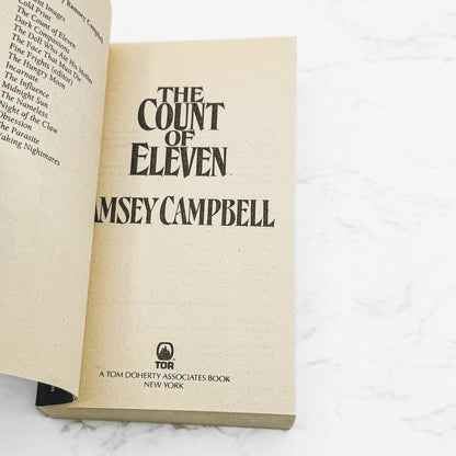 The Count of Eleven by Ramsey Campbell [FIRST PAPERBACK PRINTING] 1993 • TOR Horror