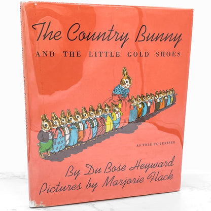 The Country Bunny & the Little Gold Shoes by DuBose Heyward & illustrated by Marjorie Flack [FIRST EDITION] • Later Printing / 1976 • Houghton Mifflin