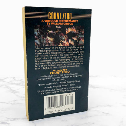 Count Zero by William Gibson [FIRST PAPERBACK EDITION] 1987 • Ace Sci-Fi