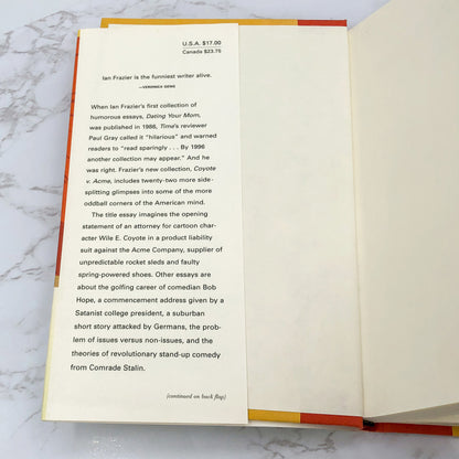 Coyote v. Acme by Ian Frazier [FIRST EDITION] 1996 • Farrar Straus Giroux