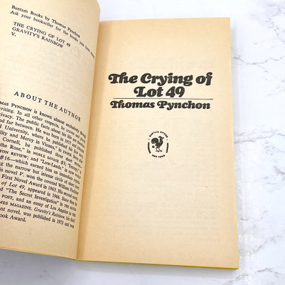 The Crying of Lot 49 by Thomas Pynchon [1980 PAPERBACK] • Bantam