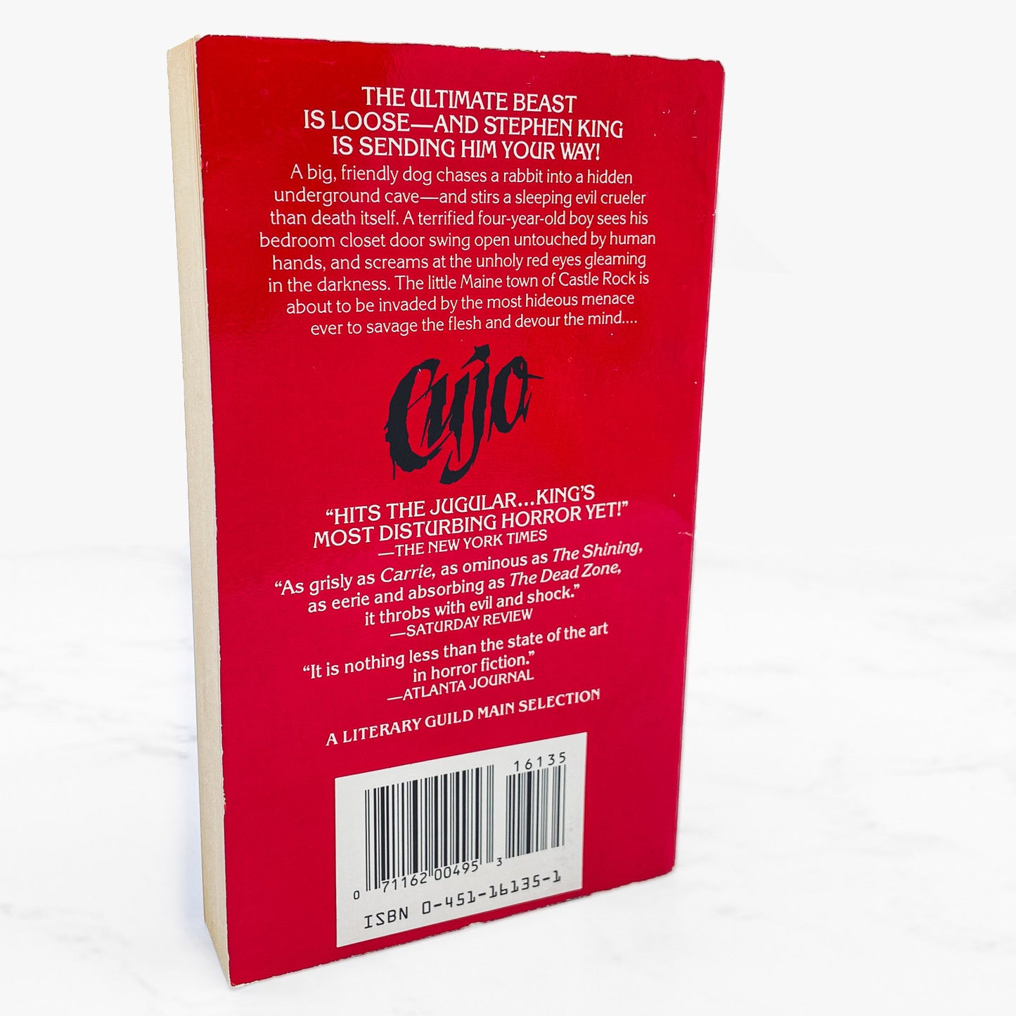 Cujo by Stephen King [1982 PAPERBACK] • Signet • Second State Cover