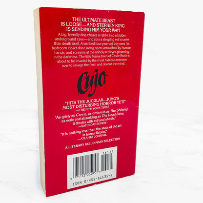 Cujo by Stephen King [1982 PAPERBACK] • Signet • Second State Cover