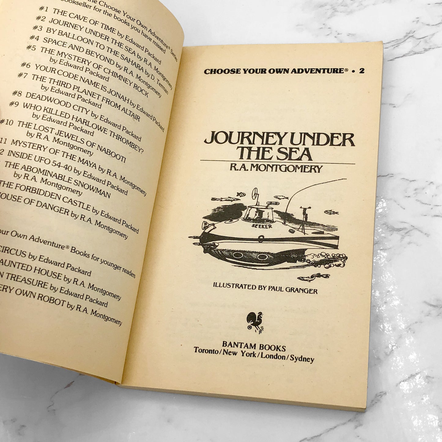 Journey Under the Sea [Choose Your Own Adventure #2] by R.A. Montgomery [FIRST EDITION PAPERBACK] 1982 • Bantam