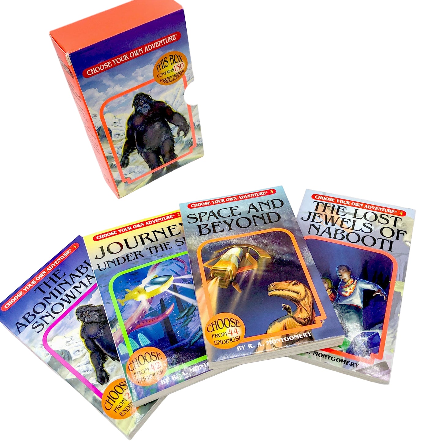 Choose Your Own Adventure #1-4 by R.A. Montgomery [PAPERBACK RE-ISSUE BOXSET] • 2006