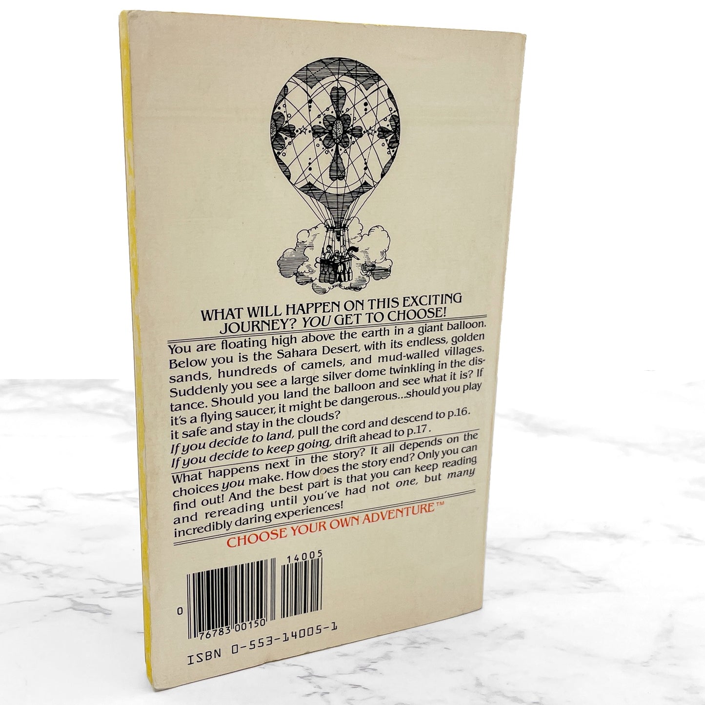 By Balloon to the Sahara [Choose Your Own Adventure #3] by Douglas Terman [FIRST EDITION PAPERBACK] 1981