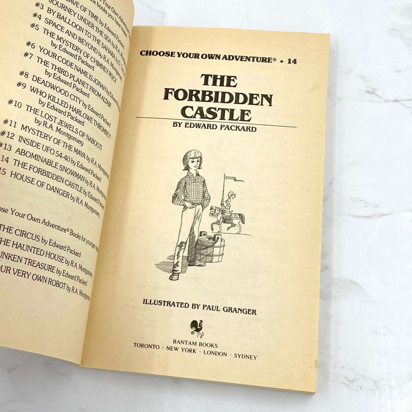 The Forbidden Castle by Edward Packard [FIRST EDITION PAPERBACK] 1982 • Choose Your Own Adventure #14