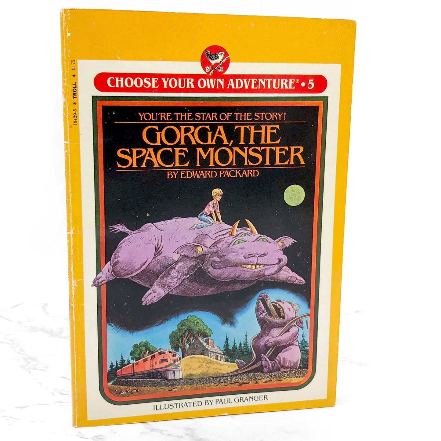 Gorga the Space Monster [Choose Your Own Adventure #5) by Edward Packard [FIRST EDITION PAPERBACK] 1982 • Bantam Skylark