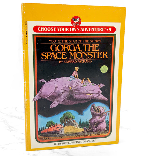 Gorga the Space Monster [Choose Your Own Adventure #5) by Edward Packard [FIRST EDITION PAPERBACK] 1982 • Bantam Skylark