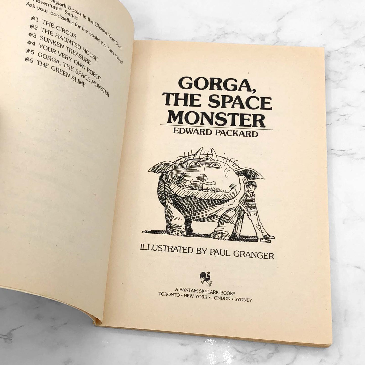 Gorga the Space Monster [Choose Your Own Adventure #5) by Edward Packard [FIRST EDITION PAPERBACK] 1982 • Bantam Skylark
