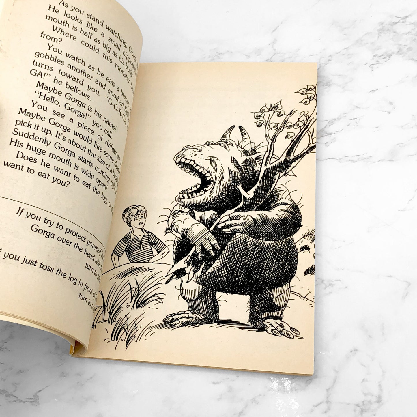 Gorga the Space Monster [Choose Your Own Adventure #5) by Edward Packard [FIRST EDITION PAPERBACK] 1982 • Bantam Skylark