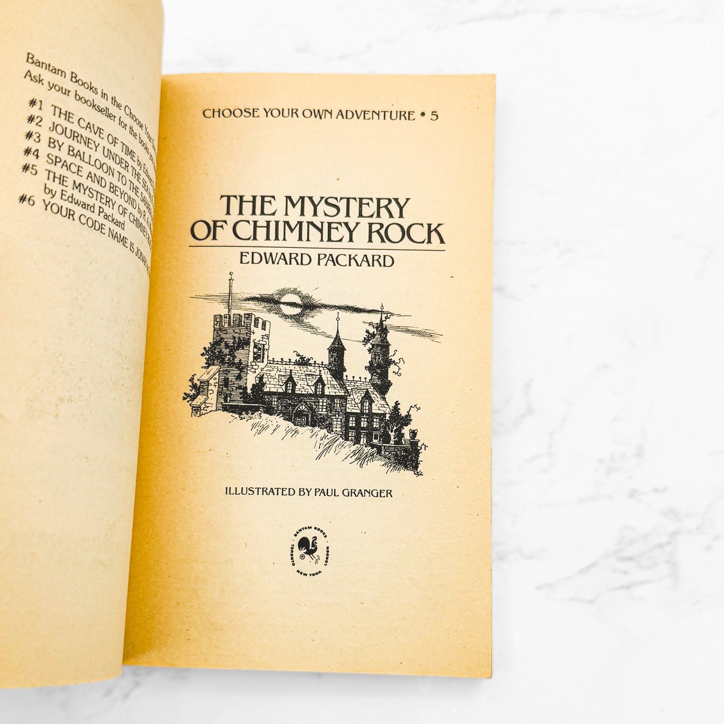 The Mystery of Chimney Rock by Edward Packard [FIRST EDITION PAPERBACK] 1980 • Choose Your Own Adventure #5
