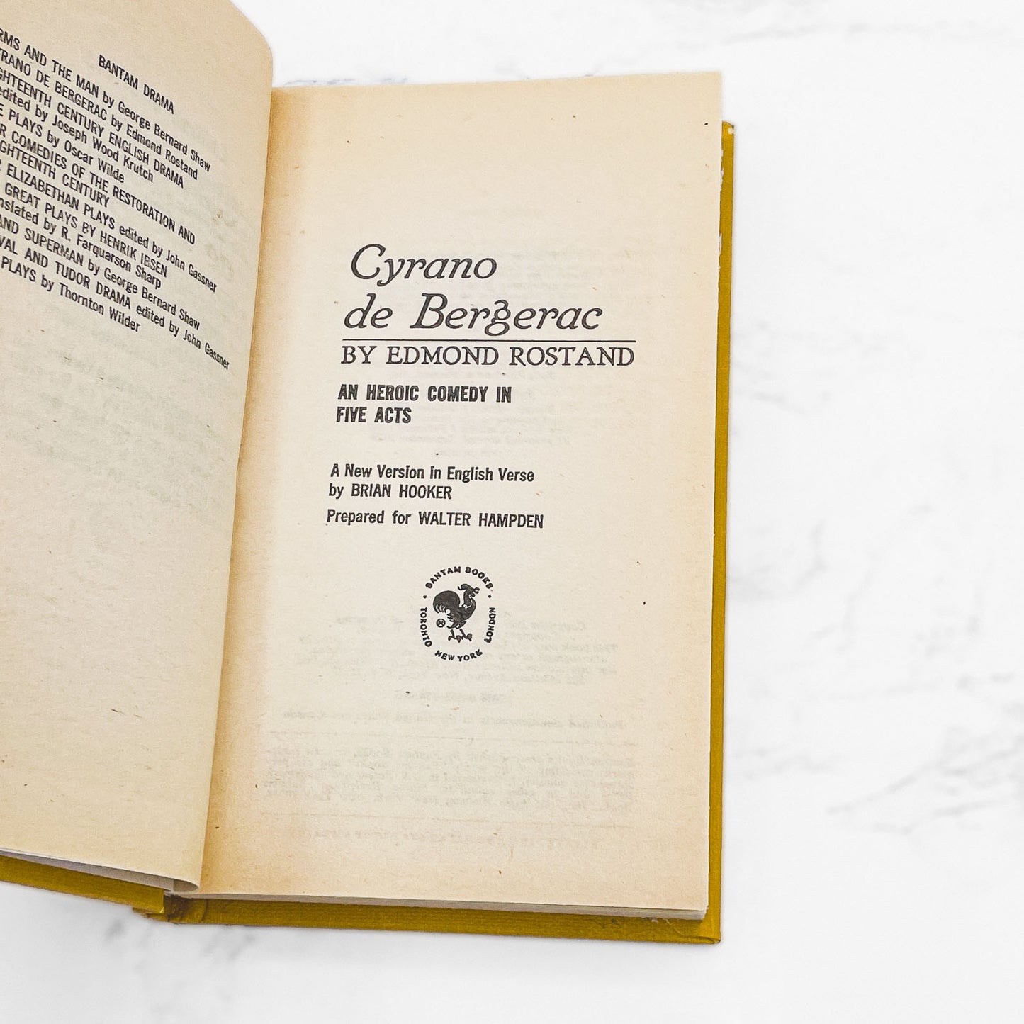 Cyrano de Bergerac by Edmond Rostand [ECONO-CLAD HARDCOVER] 1979 • Bantam