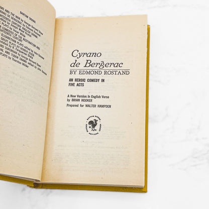 Cyrano de Bergerac by Edmond Rostand [ECONO-CLAD HARDCOVER] 1979 • Bantam