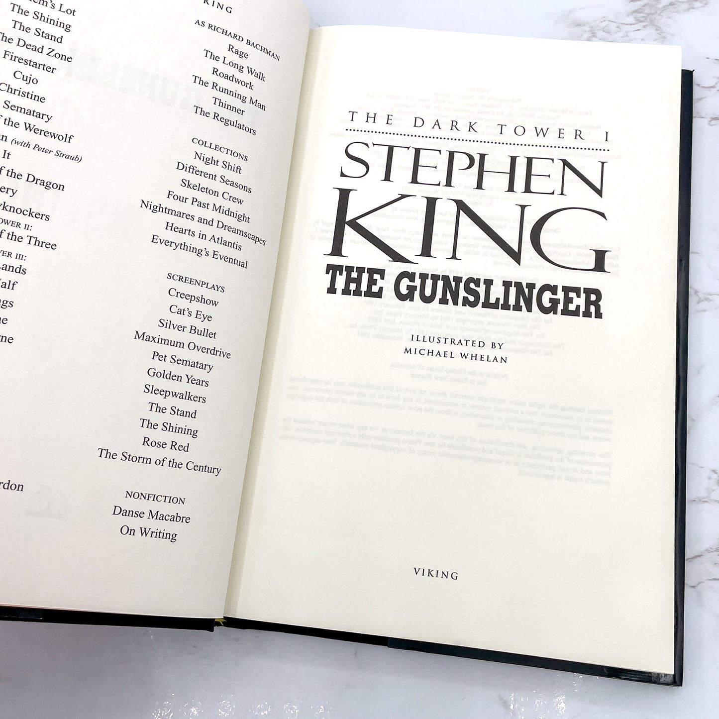 The Dark Tower I: The Gunslinger by Stephen King [HARDCOVER RE-ISSUE] 2003 • Revised + Expanded • Viking *See Condition!