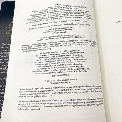 The Dark Tower I: The Gunslinger by Stephen King [HARDCOVER RE-ISSUE] 2003 • Revised + Expanded • Viking *See Condition!