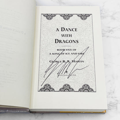 A Dance With Dragons by George R.R. Martin SIGNED! [FIRST EDITION] 2011 • Bantam *See Condition