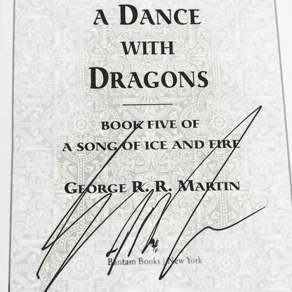 A Dance With Dragons by George R.R. Martin SIGNED! [FIRST EDITION] 2011 • Bantam *See Condition