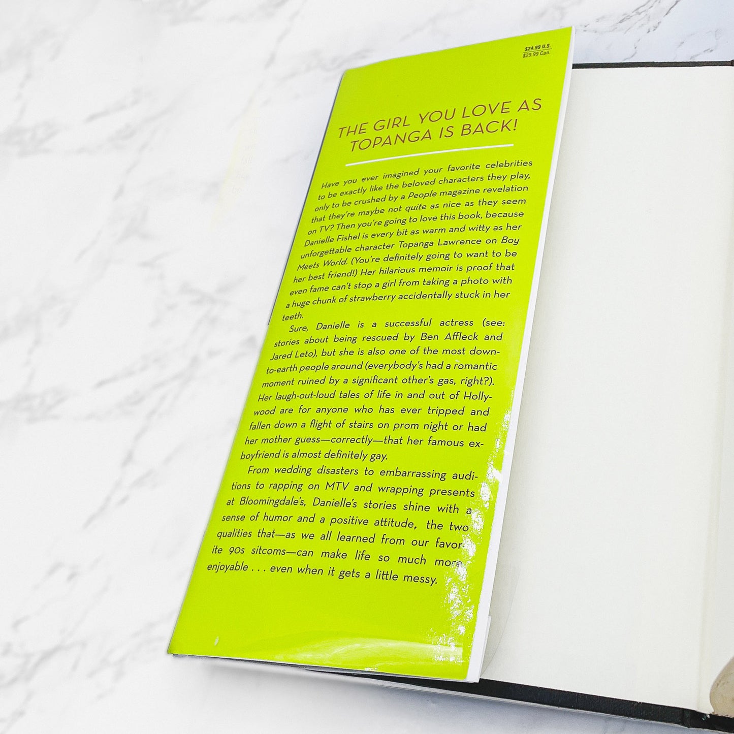 Normally, This Would Be Cause for Concern by Danielle Fishel SIGNED! [FIRST EDITION] 2014