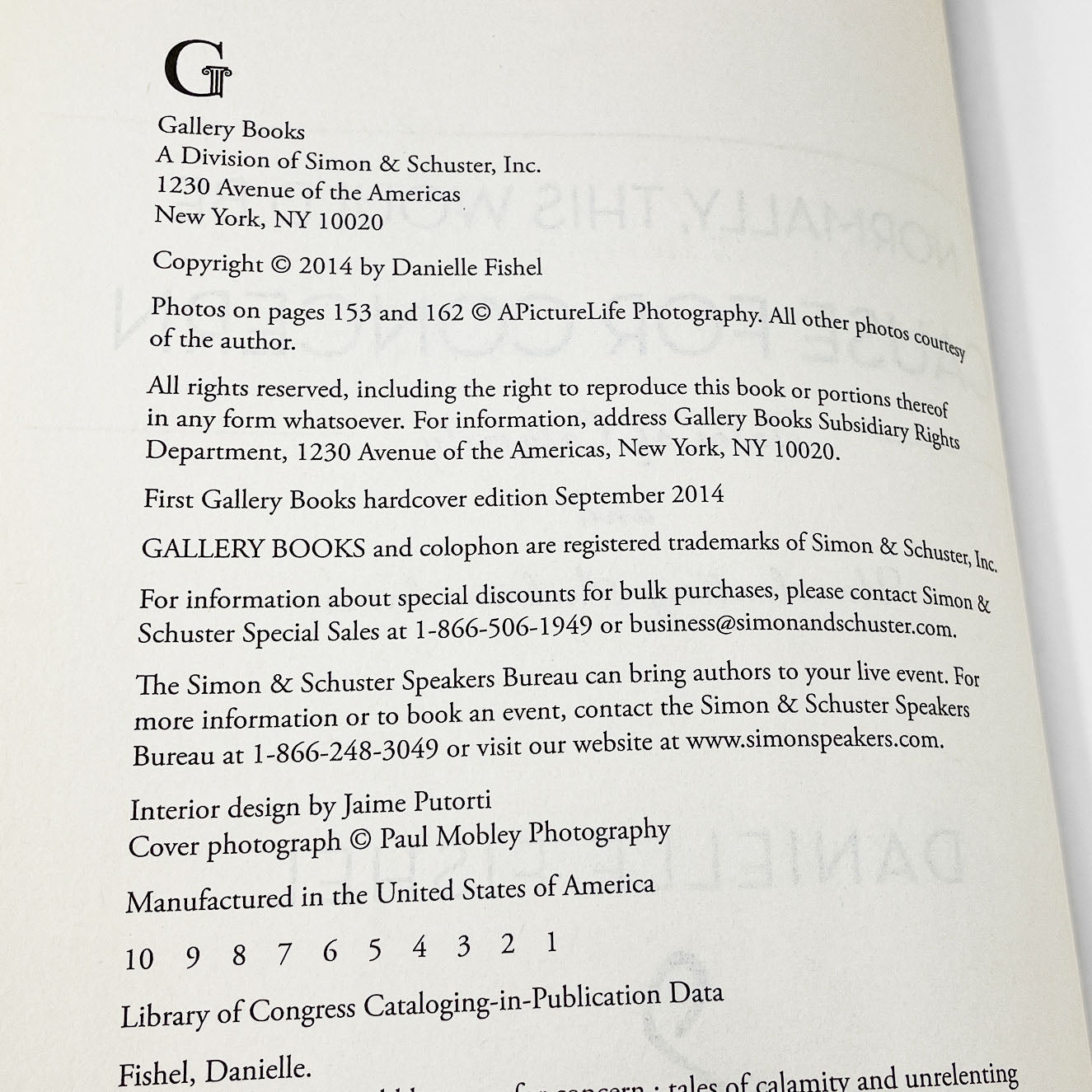 Normally, This Would Be Cause for Concern by Danielle Fishel SIGNED! [FIRST EDITION] 2014