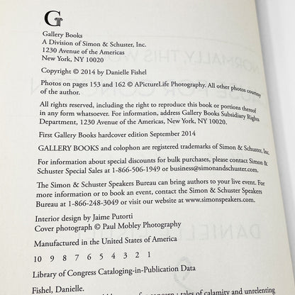 Normally, This Would Be Cause for Concern by Danielle Fishel SIGNED! [FIRST EDITION] 2014